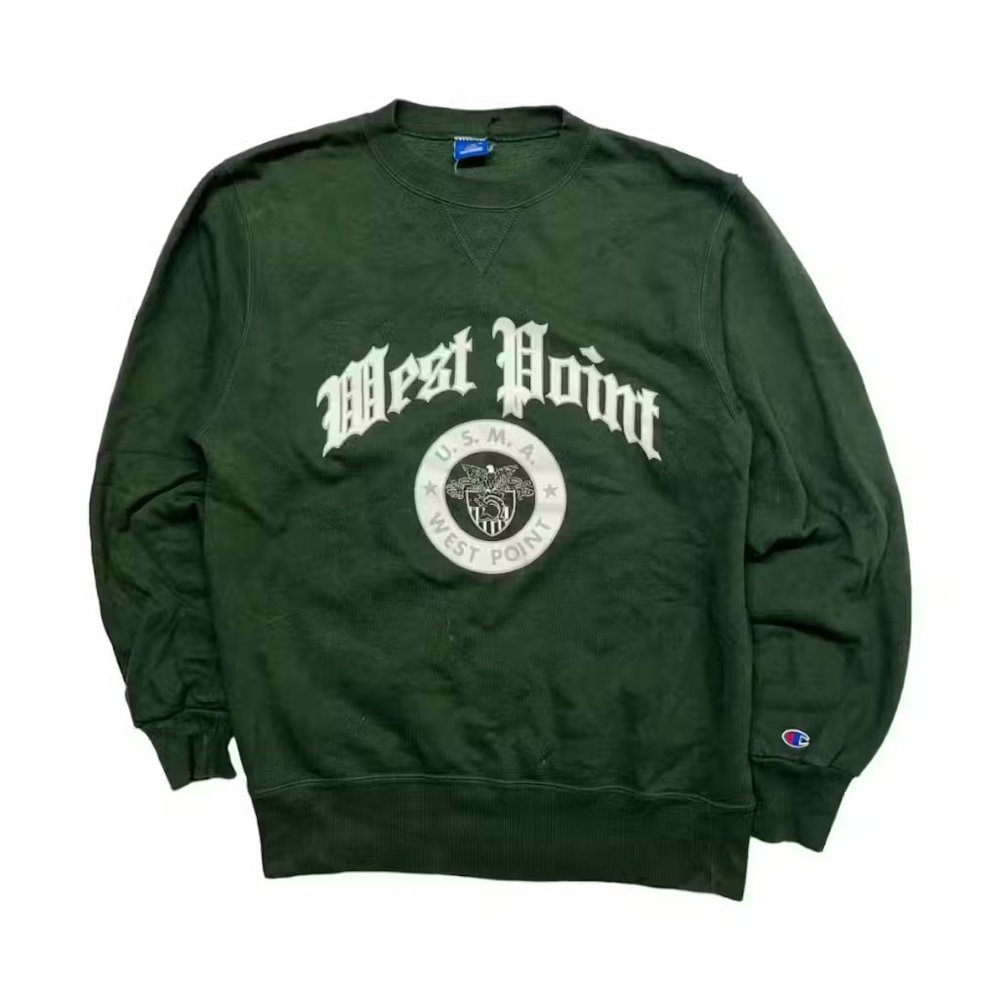 CHAMPION Made in USA Vintage West Point Military Crewneck Sweatshirt Large